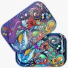 Pulsar Small Rolling Tray w/ Lid - Psychedelic Ocean view 1