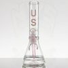 US Tubes 12in Beaker 55 - Ice Ring  - Pink view 1