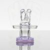 Vigil - Accented Spinner Carb Cap w 2 Terp Pearls - Pink Slyme view 1