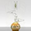Blowfish Glassworks - Zig Zag Bubble Bottom - Green view 3