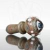 Hardman Art Glass - Evil Eye Spoon - Blue Faded Eye - Red Concrete Speckled Spoon view 5