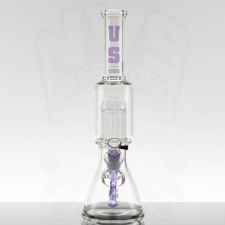 US Tubes 18in 16arm Beaker 55 18-24mm - Purple