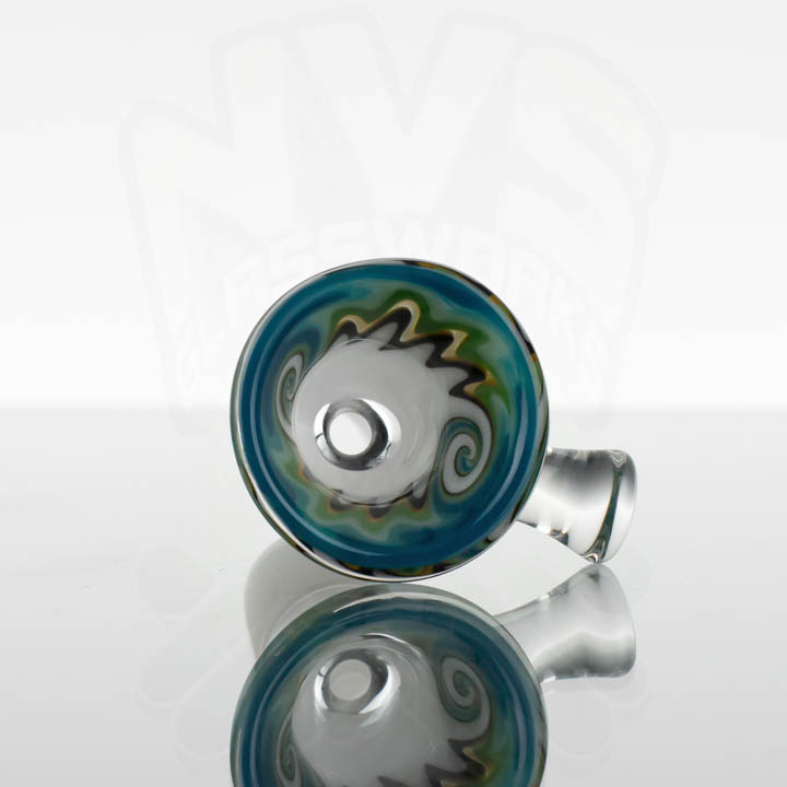 Koji Glass - Single-Hole 18mm Slide - Neptune