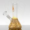Blowfish Glassworks - Wrap n Rake Beaker - Orange Cream view 4