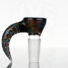 Kai Brown Glass - 14mm Horn Slide - Black Rainbow #2 view 1