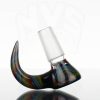 Kai Brown Glass - 14mm Horn Slide - Black Rainbow view 2