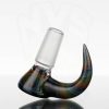 Kai Brown Glass - 14mm Horn Slide - Black Rainbow view 3