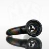 Kai Brown Glass - 14mm Horn Slide - Black Rainbow view 4