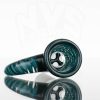 Kai Brown Glass - 14mm Horn Slide - Blue Stardust Turquoise view 5