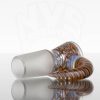 Kai Brown Glass - 18mm Horn Slide - Ghost Fire view 4