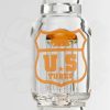 US Tubes 12in 10arm Round Bottom - Amber - Orange Shield view 5