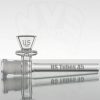 US Tubes 10in Aqua 10arm Beaker - White Logo view 7