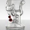Chubby Glass - 10mm Gill Recycler - Red Dots view 7