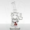 Chubby Glass - 10mm Gill Recycler - Red Dots view 1
