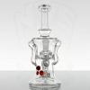 Chubby Glass - 10mm Gill Recycler - Red Dots view 2
