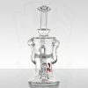 Chubby Glass - 10mm Gill Recycler - Red Dots view 4