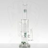 FUR20 Moltn Glass 80mm Double 8arm Tree - Green Label view 3