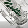 FUR20 Moltn Glass 80mm Double 8arm Tree - Green Label view 5