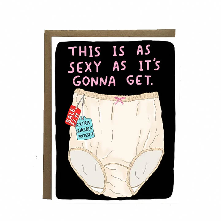 Bangs & Teeth Card - Granny Panties