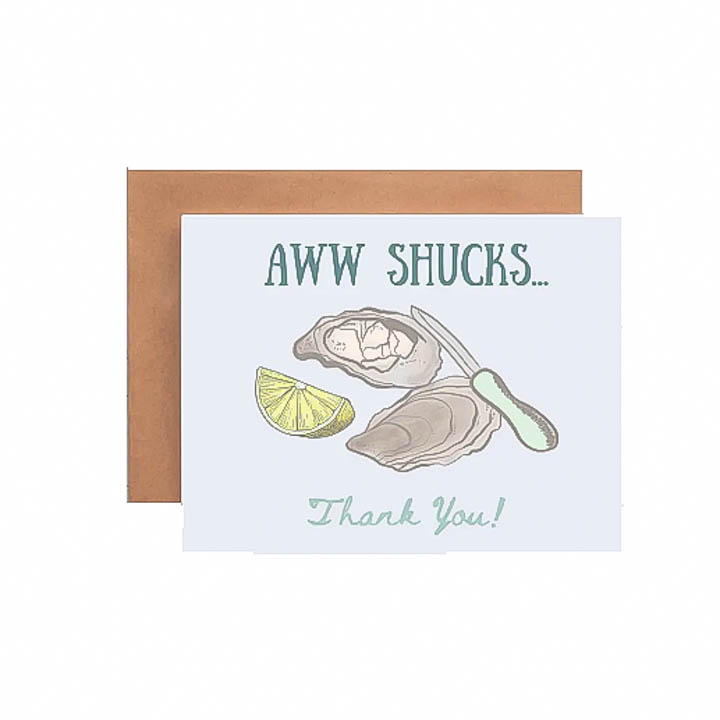 Marigold Press Card - Aww Shucks Thank You
