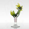 JOP Glass 14mm Chicken Slide - Trans Black & Sunset Slyme (CFL) view 2