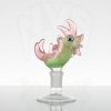 JOP Glass 18mm Chicken Slide - Slyme & Pink Lollipop view 4