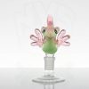 JOP Glass 18mm Chicken Slide - Slyme & Pink Lollipop view 5