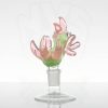 JOP Glass 18mm Chicken Slide - Slyme & Pink Lollipop view 3