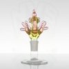 JOP Glass 18mm Chicken Slide - Serum (CFL) & Pink Lollipop view 3