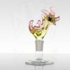 JOP Glass 18mm Chicken Slide - Serum (CFL) & Pink Lollipop view 2