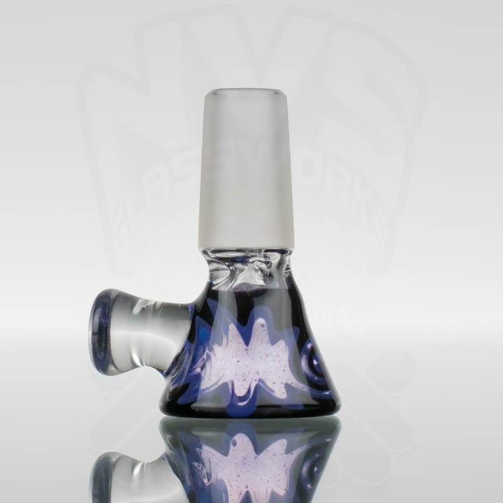 Koji Glass - Ice Pinch 14mm Slide - Black Purple Haze