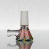Koji Glass - Single Hole 14mm Slide - Black Rainbow view 1