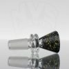 Turtle Time Glass 14mm Slide - Gold Dichro Over Black view 2