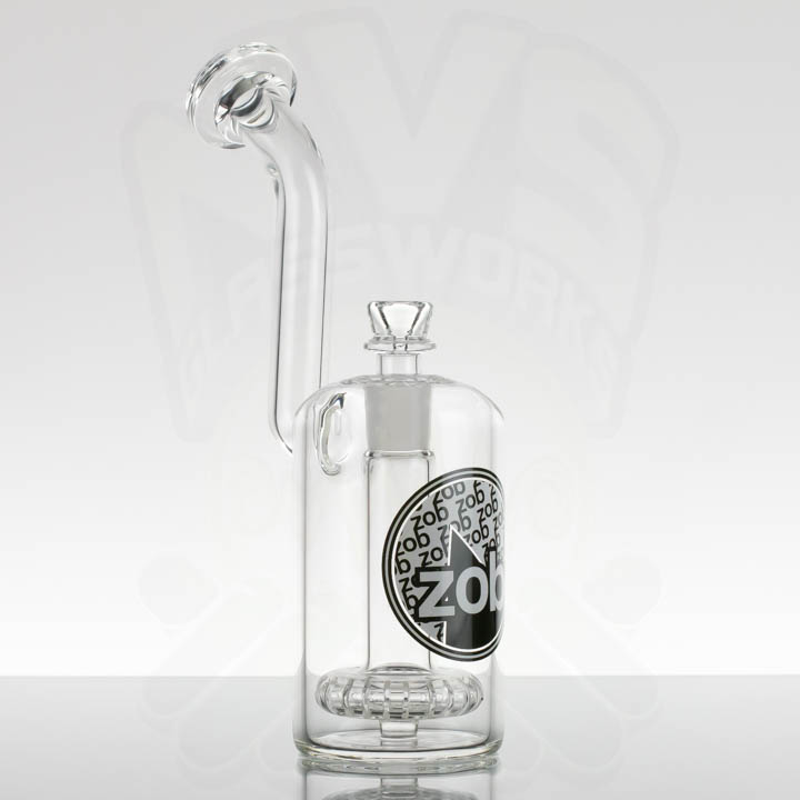 ZOB - Large Disc Bubbler - Black White Circle
