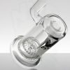 ZOB - 18mm Disc Bubbler - Black White Triangle Circle view 5