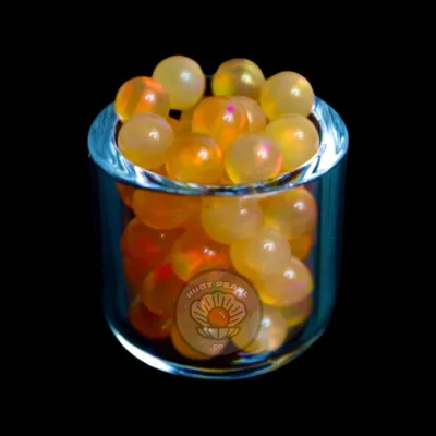 Ruby Pearl Co - Orange Opal Pearl - 4mm - 1 pack