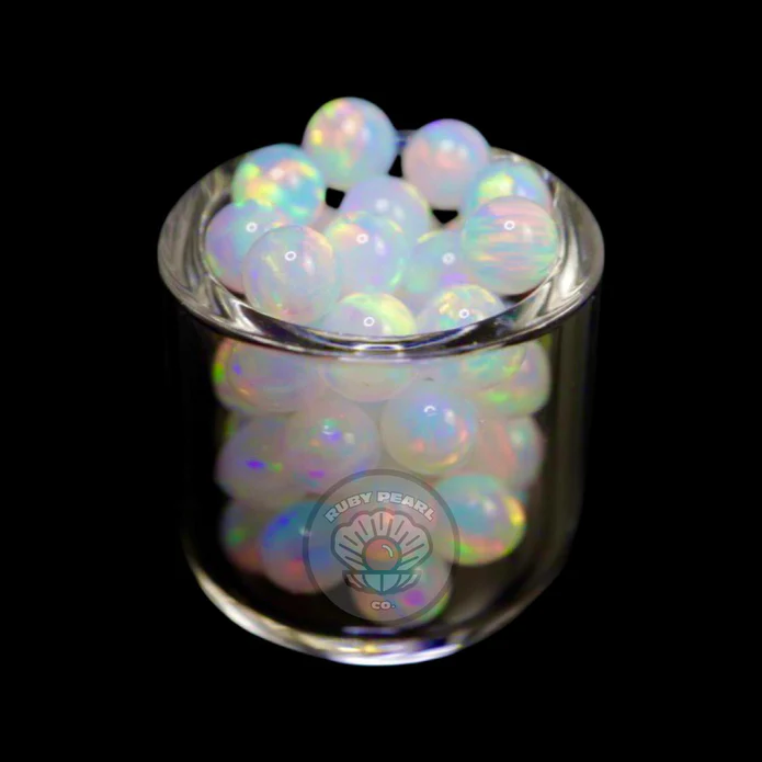 Ruby Pearl Co - White Opal Pearl - 4mm - 1 pack