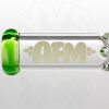 AFM - 12in 9mm Beaker - Ooze - Bubble Logo view 8