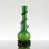Noble Glass - Dichro Wrap - Green Stripes & Black Base view 3