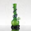 Noble Glass - Dichro Wrap - Green Stripes & Black Base view 2