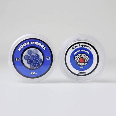 Ruby Pearl Co - Blue Sapphire Pearls 3mm - 10 Pack