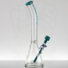 AFM - 18in 7mm Bent Neck Beaker - Teal - Wavy Logo view 4