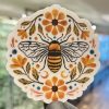 Big Moods Vinyl Sticker - Flowers And Bee view 1