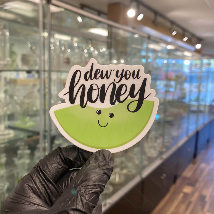 Big Moods Vinyl Sticker - Dew You Honey