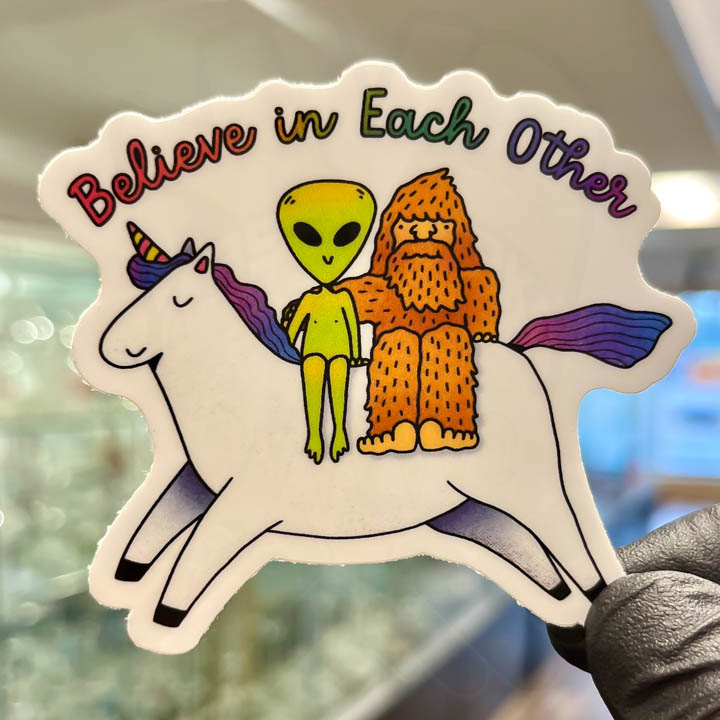 Big Moods Vinyl Sticker - Believe In Each Other