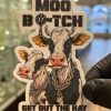 Otto's Grotto Vinyl Stickers - Moo Bitch view 1