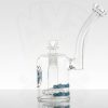 ZOB Large Circ Bubbler -  Blue Black Circles view 3