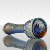 Liberty Glass Wig-Wag Spoon - Geo Tulips - Trans Blue view 5