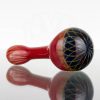 Hoffman Glass Spoon - Reticello - Red & Black view 4