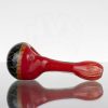 Hoffman Glass Spoon - Reticello - Red & Black view 2